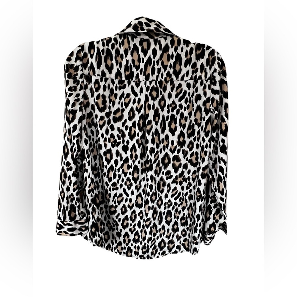 Chico’s Leopard Print Button Down Shirt - Picture 2 of 5
